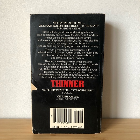 Stephen King Vintage Paperback 5 Book Lot IT Thinner Tommyknockers Bag of Bones - Picture 3 of 12